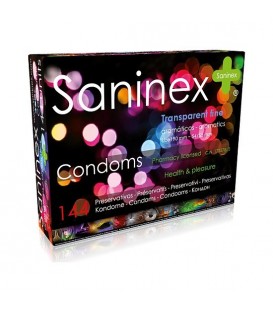 Saninex Preservativos Ultra Finos transparentes y ultra resistentes 144 und