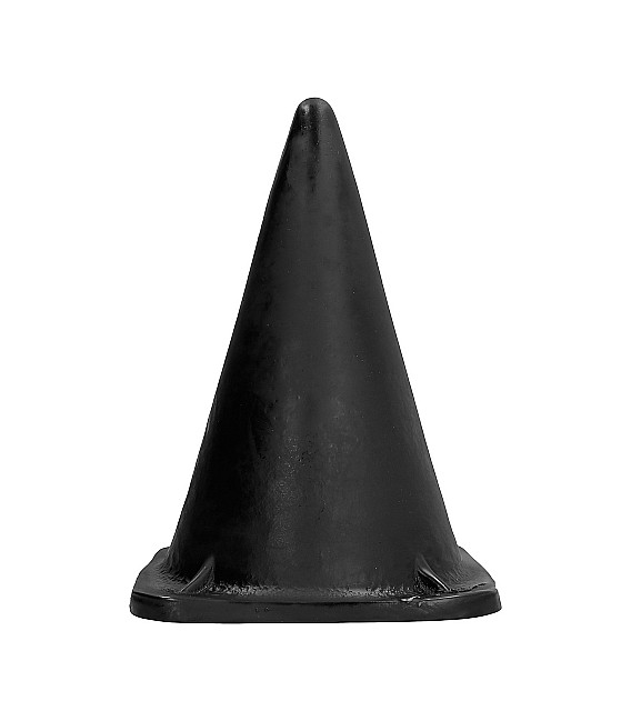 Plug anal gigante en forma de cono All black 30 cm