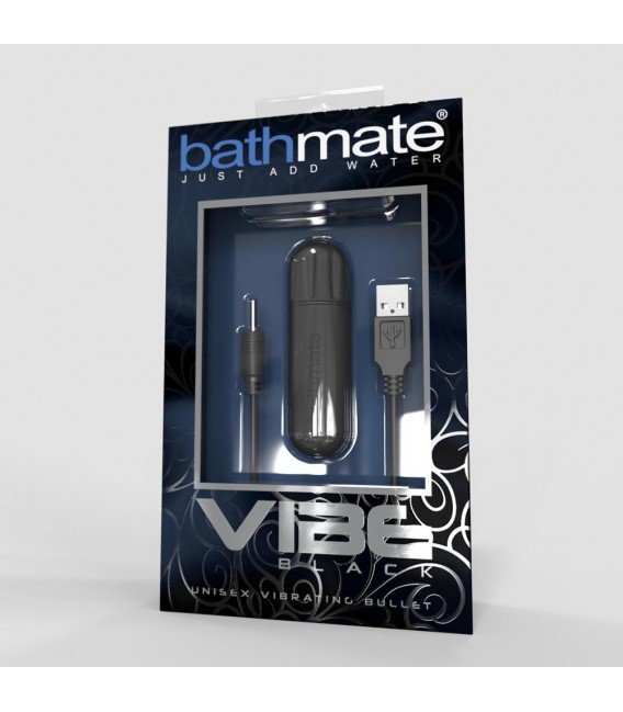 Bathmate Vibe bala vibradora impermeable color plata y negro