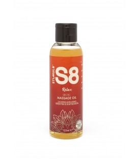 S8 Relax Aceite de Masaje Erótico 125 ml Stimul8