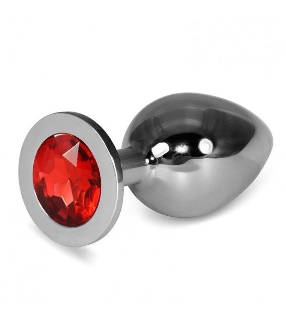 Lovetoy Plug Anal Metal RoseBud Classic con Joya Talla L