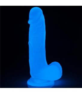 Lovetoy Dildo Lumino 19 cm Luz Azul