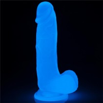 Lovetoy Dildo Lumino 19 cm Luz Azul