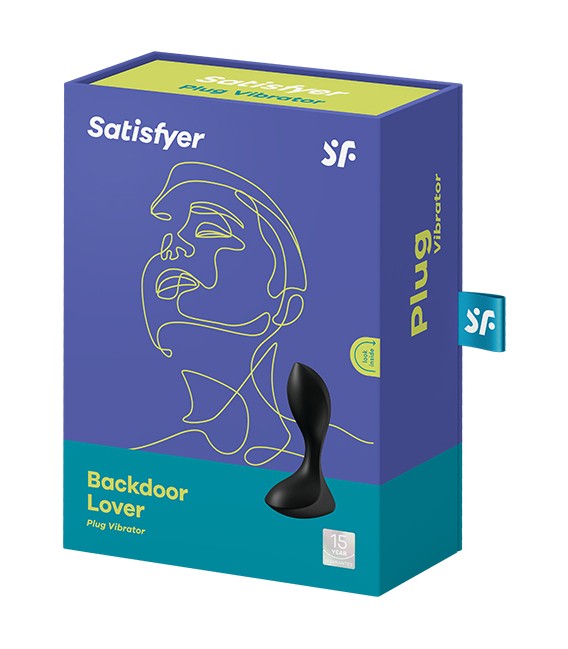 Satisfyer Backdoor Lover Plug Anal Vibrador Silicona Negro