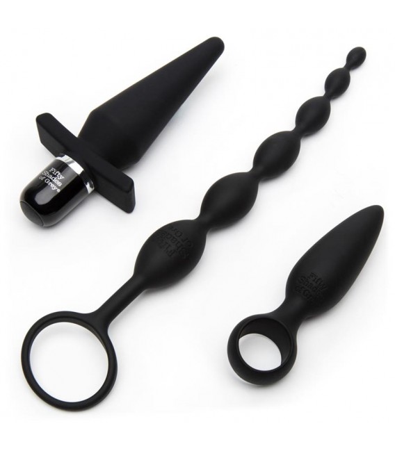 FIFTY SHADES OF GREY Pleasure Overload Kit Anal 4 Piezas