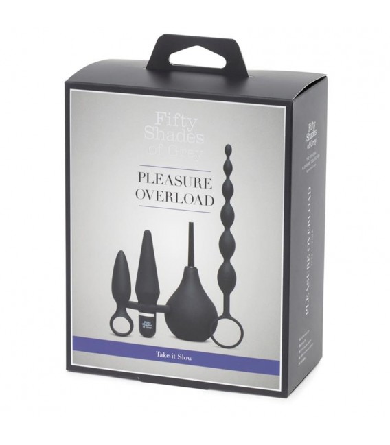 FIFTY SHADES OF GREY Pleasure Overload Kit Anal 4 Piezas