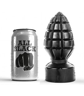 Dildo All black AB33 en forma de granada