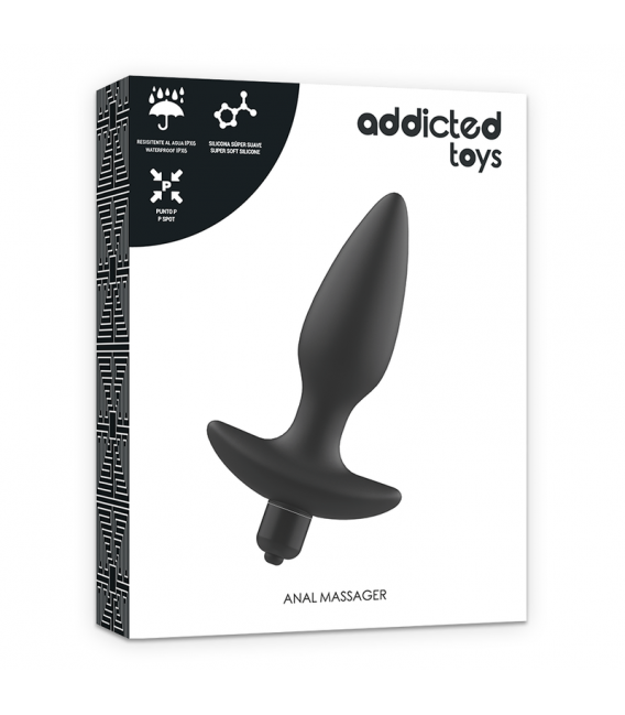 Addicted Toys Masajeador Plug Anal Vibrador Negro