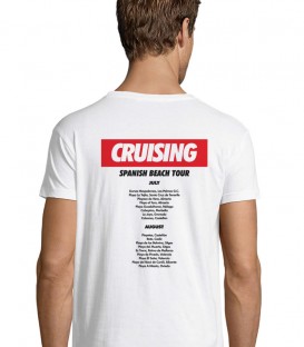 CRUISING Camiseta blanca Diseño Playas Cruising