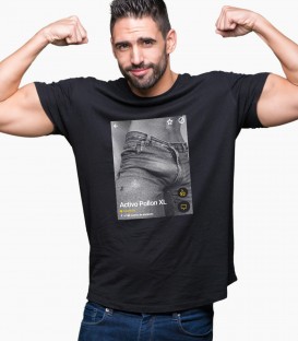ACTIVO XL Camiseta negra Diseño Grindr App Gay