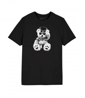 OSO LEATHER Camiseta negra Diseño Gay Bear