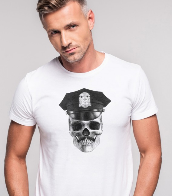 Camiseta Tom of Finland Skull Gay Leahter