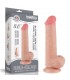 DILDO DUAL DENSITY PIEL DESLIZANTE 8"