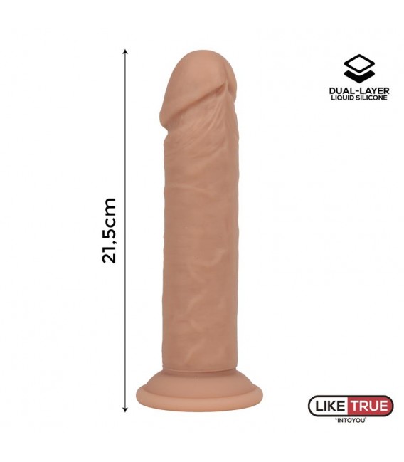 Dildo Realista Silicona Dual Layer 8" Liketrue