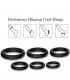 Lock Kit de 6 Anillos pene Silicona Negro