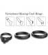 Kit 3 Anillos Pene Calavera Silicona Negro