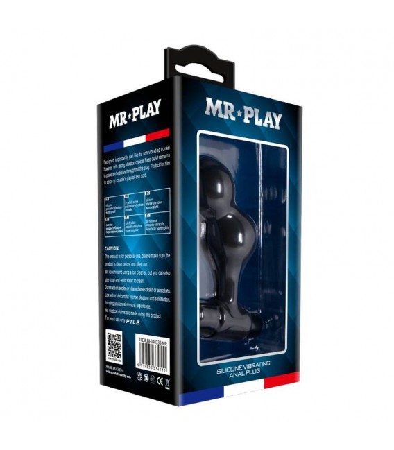 Plug Anal Vibrador Silicona Mr Play