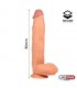 Dildo Realista Dual Layer Retráctil 12" Liketrue