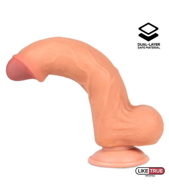 DILDO REALISTA DUAL LAYER RETRÁCTIL 8.7"