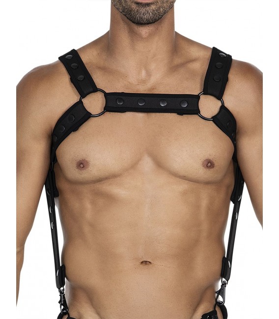 NEO ARNÉS DE PECHO NEON NEGRO CUT4MEN H4RNESS