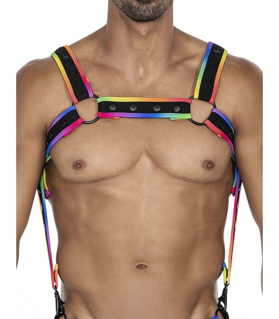 NEO ARNÉS DE PECHO NEON RAINBOW CUT4MEN H4RNESS