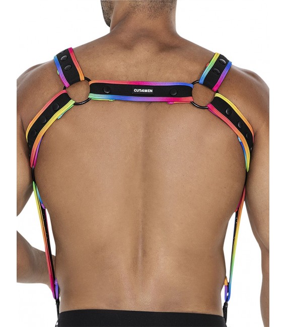 NEO ARNÉS DE PECHO NEON RAINBOW CUT4MEN H4RNESS