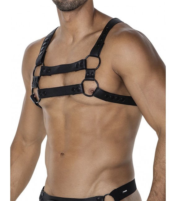 4WAY ARNÉS DE PECHO NEGRO CUT4MEN H4RNESS