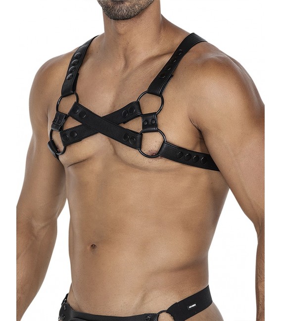 4WAY ARNÉS DE PECHO NEGRO CUT4MEN H4RNESS