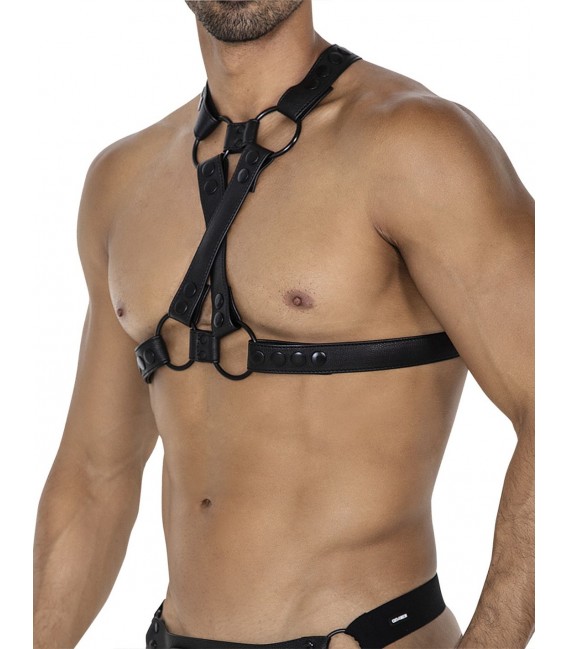 4WAY ARNÉS DE PECHO NEGRO CUT4MEN H4RNESS