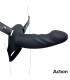 ARNÉS STRAP-ON DILDO HUECO PREMIUM NEGRO