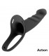 ARNÉS STRAP-ON DILDO HUECO PREMIUM NEGRO