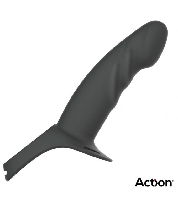 ARNÉS STRAP-ON DILDO HUECO PREMIUM NEGRO