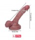 DILDO SILICONA LIQUIDA 17 CM