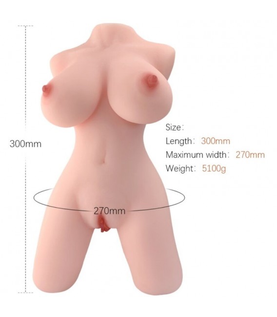 MASTURBADOR TORSO FEMENINO MOD 5