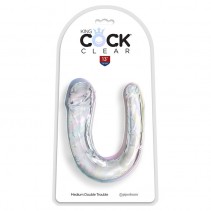 KING COCK CLEAR DILDO DOBLE 33 CM