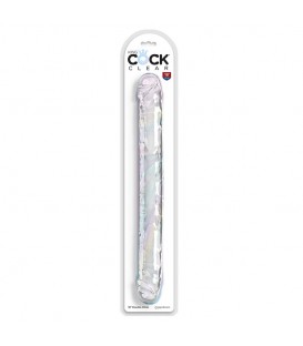 KING COCK CLEAR DILDO DOBLE 46 CM