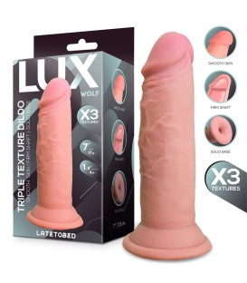 LUX WOLF DILDO TRIPLE DENSIDAD 7"