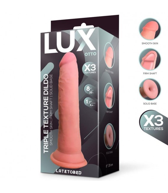 LUX OTTO DILDO TRIPLE DENSIDAD 8"